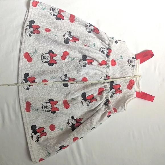 Minnie Mouse Walt Disney Junior Kids Dress 2T Sleeveless Summer Vacation White - Picture 6 of 7